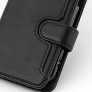 WYE WC02 Double Stitch PU Leather Case Black iPhone 17 Pro Max - IP17PRXWC02-BLK