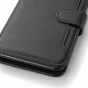 WYE WC02 Double Stitch PU Leather Case Black iPhone 17 Pro Max - IP17PRXWC02-BLK