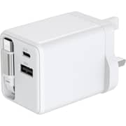 WYE Dual Port GaN Wall Charger With Cable White - Y-PA21