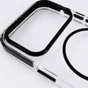 WYE CC09 EdgeGrip Clear Case Black iPhone 17 Pro - IP17PCC09-BLK