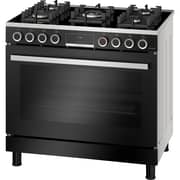 Bosch Series 8 Gas Cooker 90cm 5 Burners Digital Full Safety - Stainless Steel - HJYGGXV60Q