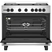 Beko 90cm Freestanding Gas Cooker, Fan-Assisted Oven – Stainless Steel | BGGR 11215 GX2
