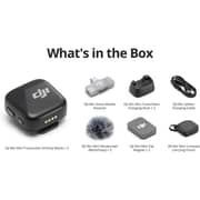 DJI Mic Mini (2 TX + 1 Mobile RX) Wireless Lavalier Microphone Black - DMMT01