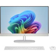 HP All-in-One AI (2025) Desktop - 2nd Series / Intel Core Ultra 7-255U / 24inch FHD / 512GB SSD / 16GB RAM / Shared Intel UHD Graphics / Windows 11 / English Keyboard / Shell White / International Version - [24-CR2050NH]