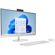 HP All-in-One AI (2025) Desktop - 2nd Series / Intel Core Ultra 7-255U / 24inch FHD / 512GB SSD / 16GB RAM / Shared Intel UHD Graphics / Windows 11 / English Keyboard / Shell White / International Version - [24-CR2050NH]