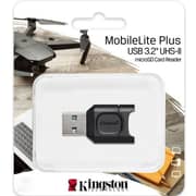 Kingston MobileLite Plus MicroSDHC/SDXC Card Reader USB3.2 Gen 1 Black - MLPM