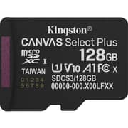Kingston Canvas Select Plus MicroSD Memory Card With Adapter 128GB Black - SDCS3/128GB