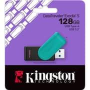 Kingston DataTraveler Exodia S Flash Drive USB3.2 Gen 1 128GB Black/Turquiose - DTXS/128GB