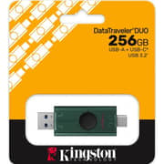 Kingston DataTraveler Duo OTG Flash Drive USB3.2 Gen 1 256GB Green - DTDEG2/256GB
