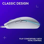 Logitech G G203 Lightsync Wired Gaming Mouse White - 910-005791
