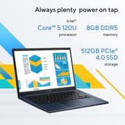 Asus Vivobook 14 (2026) Laptop - 1st Series / Intel Core 5-120U / 14inch FHD / 512GB SSD / 8GB RAM / Shared Intel Graphics / Windows 11 Home / English & Arabic Keyboard / Cool Silver / Middle East Version - [X1404VA-EB2181W]