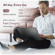 Asus Zenbook 14 (2026) Laptop - AMD Ryzen AI 5-430 / 14inch WUXGA / 512GB SSD / 16GB RAM / Shared AMD Radeon Graphics / Windows 11 Home / English & Arabic Keyboard / Jade Black / Middle East Version - [UM3406GA-QD035W]