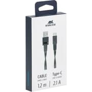 Rivacase BK12 Flat USB-C Cable 1.2m Black - PS6002