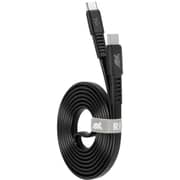 Rivacase BK12 Flat USB-C To USB-C Cable 1.2m Black - PS6005