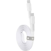 Rivacase WT12 Flat USB-C To USB-C Cable 1.2m White - PS6005