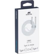 Rivacase WT12 Flat USB-C To USB-C Cable 1.2m White - PS6005