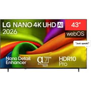 LG 43inch NU84 Nano 4k UHD AI Smart Television (2026 Model) - 43NU840B6LA