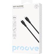 Proove Soft Silicone Durable USB-C To Lightning Cable 2m Black - CCSO27002121