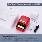 Niimbot B21S Red Bluetooth Label Maker Printer - 1AC22082401