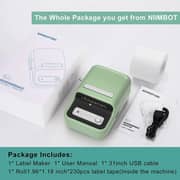 Niimbot B21S Green Bluetooth Label Maker Printer - 1AC22032403