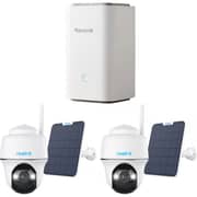 Reolink Home Hub with 2x Argus PT Ultra Security Camera & 2x Solar panels - BWS4KPT02SPW64-2