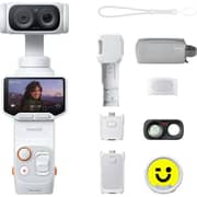 Insta360 Luna Ultra Cosmic White Action Camera Creator Bundle - CINSABTA
