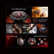 Oraimo Watch GT Smartwatch With 2 Replacement Strap Black