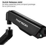 Ransor Hecaton V2 Singal Monitor Arm Black - RNSR-ARM-HV21S-01