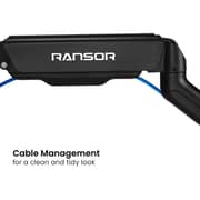 Ransor Hecaton V2 Singal Monitor Arm Black - RNSR-ARM-HV21S-01
