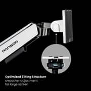 Ransor Hecaton V2 Pro RGB Singal Monitor White/Black - RNSR-ARM-HV21P-01