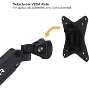 Ransor Hecaton V2 Pro RGB Triple Monitor Arm Black