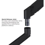 Ransor Hecaton V2 Pro RGB Triple Monitor Arm Black