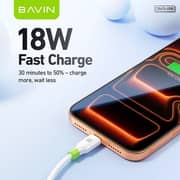 Bavin Silicone USB-C To USB-C Cable 1m White - CB412