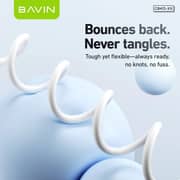 Bavin Silicone USB-C To 3-in-1 Cable 1.2m White - CB412