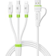 Bavin Silicone USB-C To 5-in-1 Cable 1.2m White - CB412