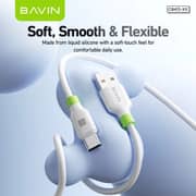 Bavin Silicone USB-C To 5-in-1 Cable 1.2m White - CB412
