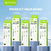 Bavin Silicone USB-C To 5-in-1 Cable 1.2m White - CB412