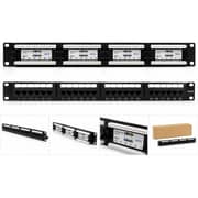 Netpower Cat-6 24 Port Patch Panel Black