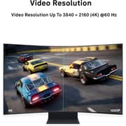 S-Tek 4K Display Port To HDMI Adpater Silver