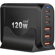 S-Tek Gan Mobile Power Adapter With Stand Black