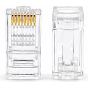 S-TEK Cat-6 RJ-45 Connector Clear Pack Of 100