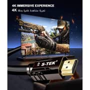 S-Tek 4K Male To Male HDMI 2.0 Cable 3m Black