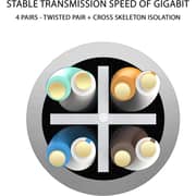 S-Tek High Speed RJ-45 Cat-6 Cable 305m Gray