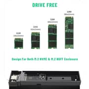 S-Tek M.2 Nvme Case USB 3.1 2TB Black