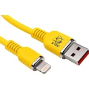S-Tek Rewindable USB to Lightning Cable 1m Yellow