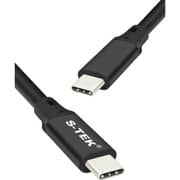 S-Tek Braided USB C to USB C Cable 3m Black