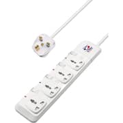 S-Tek 4 Way 3m Surge Protector 3250W