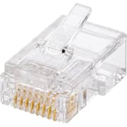 S-Tek RJ-45 Cat-6 Connector Clear Pack Of 100