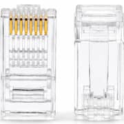 S-Tek RJ-45 Cat-6 Connector Clear Pack Of 100