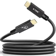 S-Tek Rewindable Thunderbolt 4 Cable 1m Black